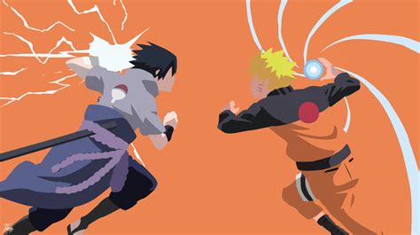 Naruto Vs Sasuke Minimalistic By Diizay On Deviantart Naruto And