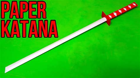So the noodle is so chewy! How to make a Paper Sword | Japanese Katana Sword - YouTube