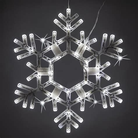 Kringle Traditions 20 In 70 Light Cool White Folding Twinkle Snowflake