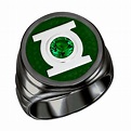 Green Lantern Inspired Silver Ring Blackest Night Jewelry