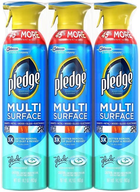 Pledge Multi Surface Cleaner 3 X 142 Ox —