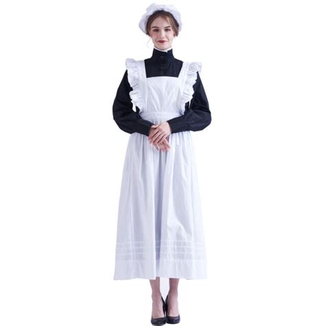 Victorian Edwardian Housekeeper Servant Cosplay Walking Dress Maid