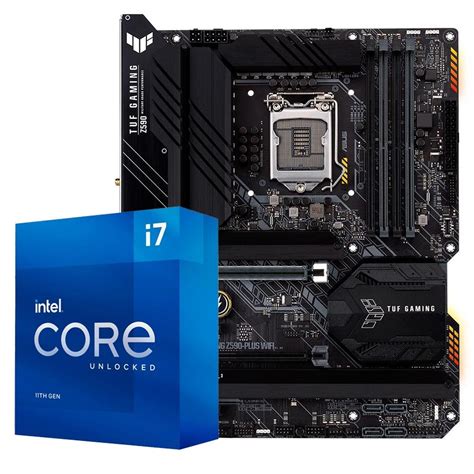 Kit Processador Intel Core I5 11600k 11ª Geração Lga1200 Placa Mãe