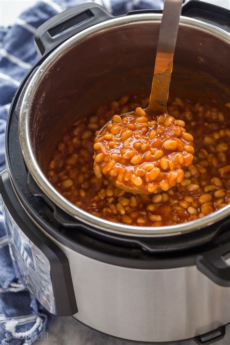 these instant pot baked beans are the perfect barbecue side dish made completely in the pressure