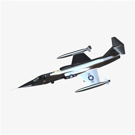 3D lockheed f-104g starfighter fighter jet model - TurboSquid 1500662