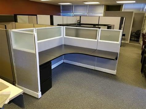 Herman Miller Ao2 6x6x53 Frosted Glass Cubicles
