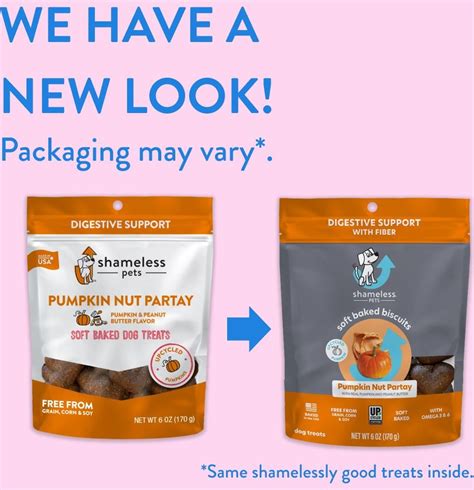 Shameless Pets Soft Baked Pumpkin Nut Partay Flavor Grain Free Dog