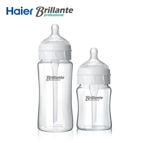 New Brillante Newborn Baby Milk Bottle Natural Glass Feeding Bottle