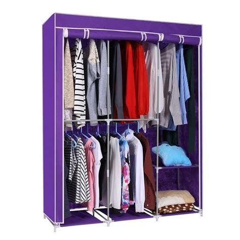 Buy and sell clothes racks on trade me. Home DIY Portable Closet Storage Organizer Wardrobe ...