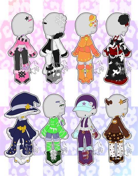 Collab Outfit Adopts Closed By Horror Star Drawing Anime Clothes