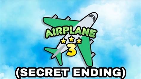 Roblox Airplane 3 Secret Ending Youtube