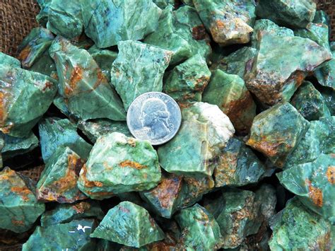 3000 Carat Lots Of Chrysoprase Rough Plus A Free Faceted Etsy