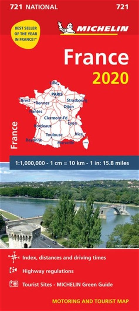 Buy France 2020 Michelin National Road Map 721 Online Sanity