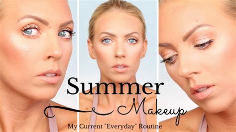 My Everyday Summer Makeup Routine Natural Glam Glowy Youtube