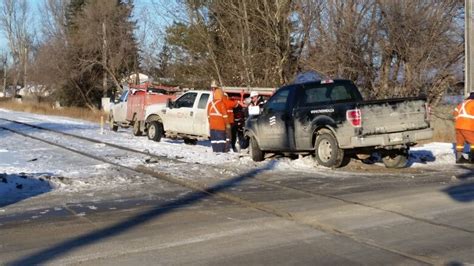 Man Taken To Hospital After Truck Train Collide In Winnipeg Cbc News