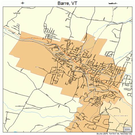 Barre Vermont Street Map 5003175