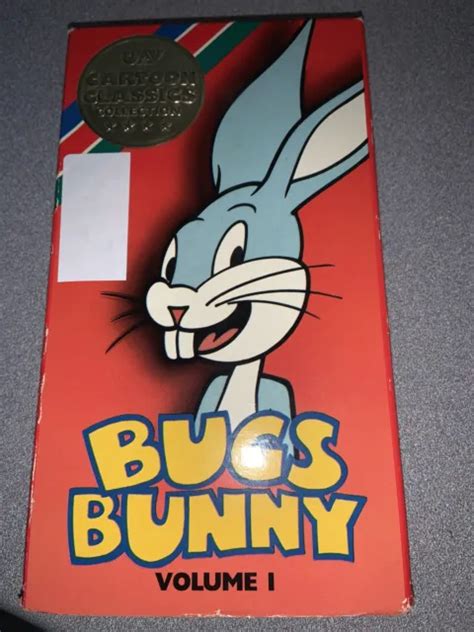 Vintage Uav Cartoon Classics Collection Bugs Bunny Vol 1 Vhs Tape 1989