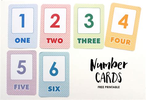 Free Printable Simple Number Flash Cards Printable Flash Cards