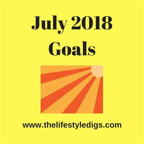 A Yellow Poster With The Words June 2018 Goals