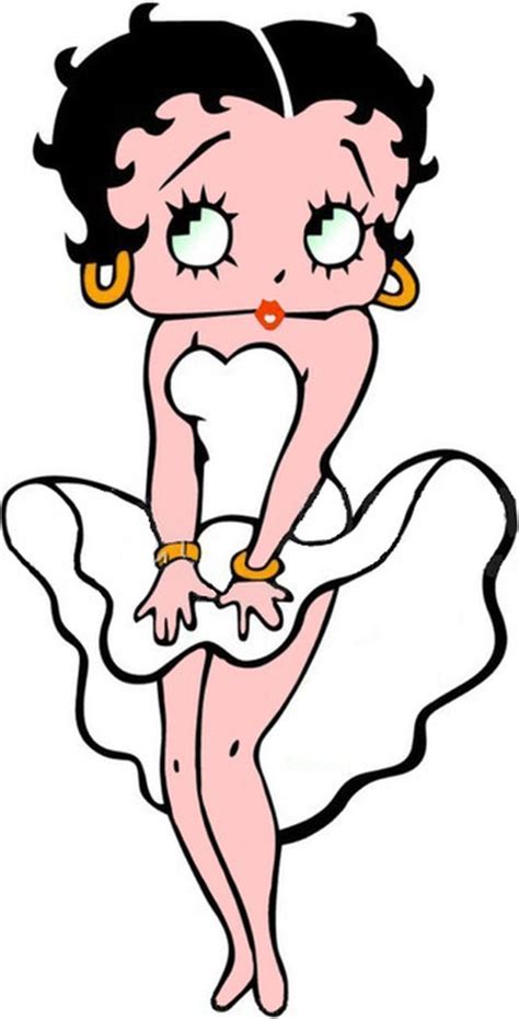 Betty Boop White Dress Window Cling Betty Boop Tattoos Betty Boop
