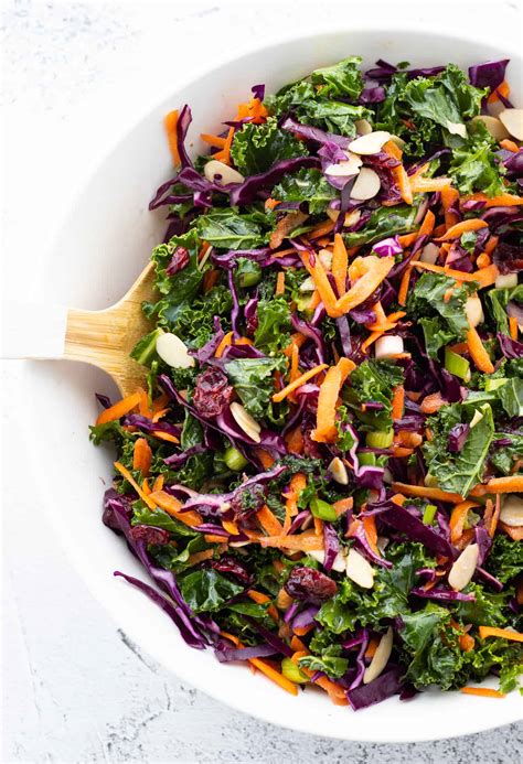 Kale Salad With Cranberries Haute And Healthy Living