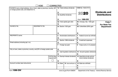 Formulaire 1099 Div Définition Des Dividendes Et Distributions