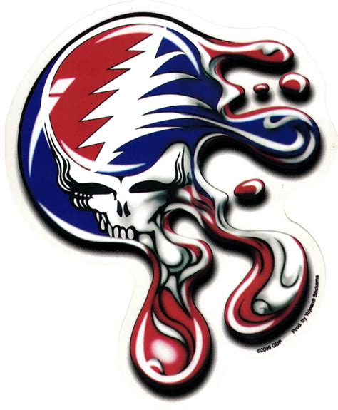 Grateful Dead Melt Your Face Window Sticker Decal Peace Resource