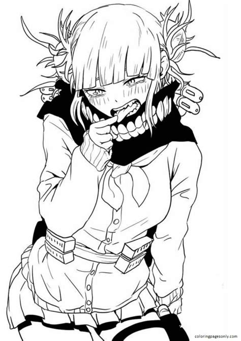 Toga Himiko Coloring Page Free Printable Coloring Pages