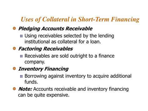 Ppt Sources Of Short Term Financing Chapter 8 Chapter 6 Pages