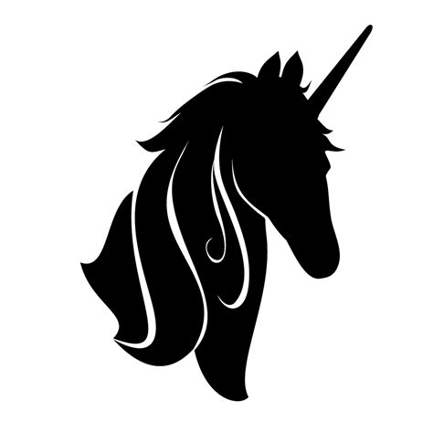 Unicorn Head Silhouette Decal Horse Girl Decal For Walls Etsy