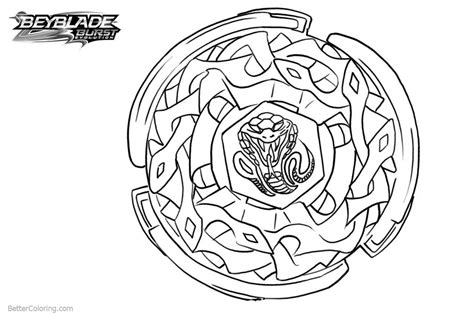 Beyblade Burst Coloring Pages Lineart Free Printable Coloring Pages