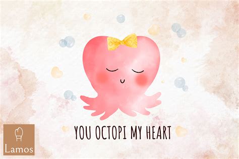 You Octopi My Heart Valentine By Zemira Thehungryjpeg