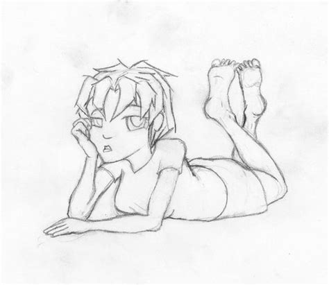 Girl Laying Down By Enolavirus On Deviantart