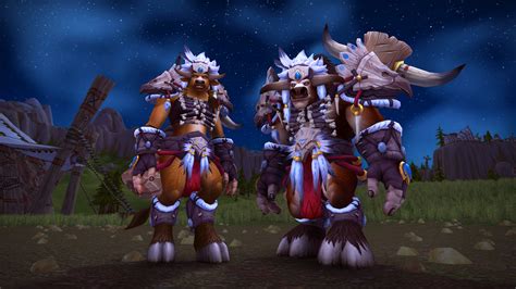 tauren and gnomes heritage armor and mount size update