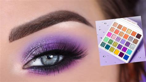 Purple Eyeshadow Tutorial Mikayla X Glamlite Palette Days Of