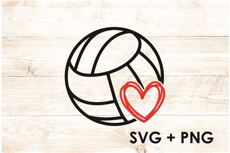 Volleyball Heart Svg Graphic By Too Sweet Inc · Creative Fabrica