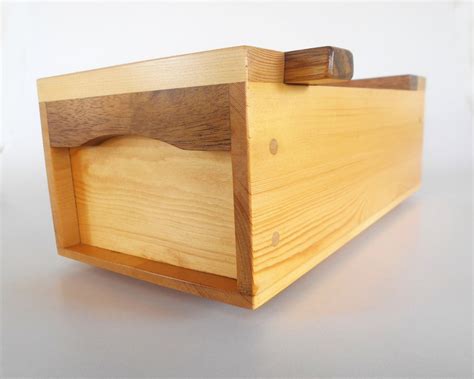 Wooden Japanese Toolbox Made From Reclaimed Pine And Acacia Etsy
