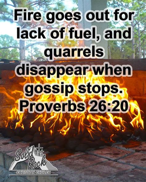 Proverbs 2620 Solid Rock Boca Proverbs 26 Proverbs Proverbs Bible