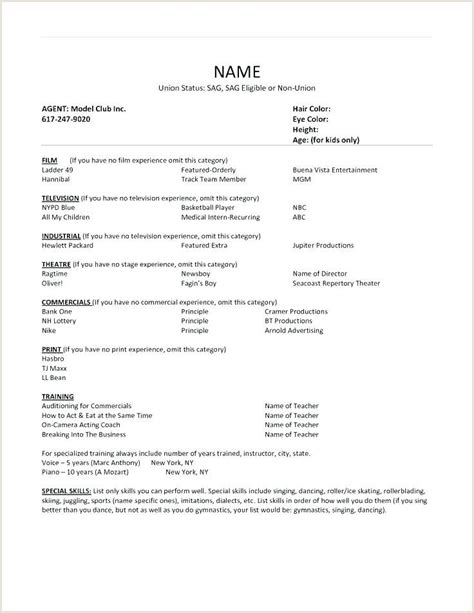 Child Actors Resume Acting Resume Template Acting Resume Acting