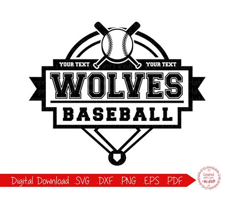 Wolves Baseball Svg Wolf Baseball Svg Wolves Wolf Etsy