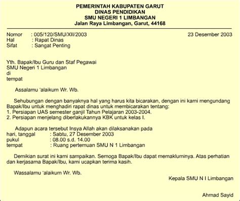 Sebagian perusahaan maupun lembaga sering mengirimkan surat bagi anda yang tertarik membuat contoh surat resmi bahasa inggris, sebaiknya pelajari dan lihat disini surat resmi bahasa inggris pdf. jenis-jenis karangan: Bahasa Indonesia