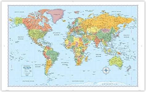 Rand Mcnally Signature Edition World Wall Map Folded Pricepulse