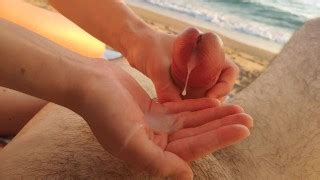 Nudist Hotwife Gives Me A Quick Handjob At The Beach Premature Cum