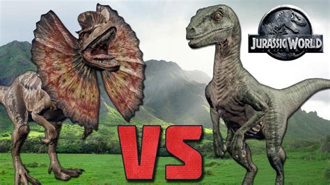 Dilophosaurus Vs Velociraptor Jurassic Battle Viertelfinale 2 Youtube