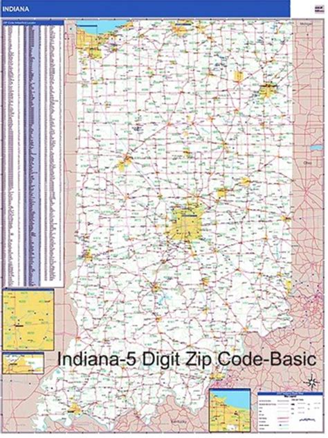 Indiana Zip Code Map From