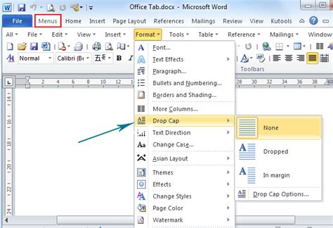 How To Drop Cap In Microsoft Word 2010 And 2007
