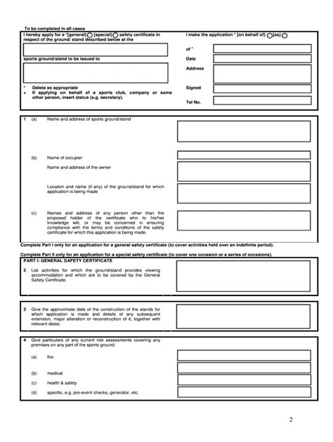 Fillable Online Application For A Safety Certificatedoc Fax Email Print