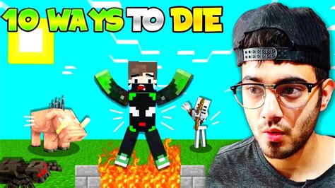 10 Ways To Die In Minecraft Pe Youtube