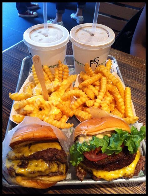 Burgers Fries And Chocolate Shakes From Shake Shack Nycyou Have To
