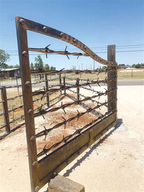 Now Thats A Barbed Wire Fence Farm Gate Farm Gates Entrance Farm